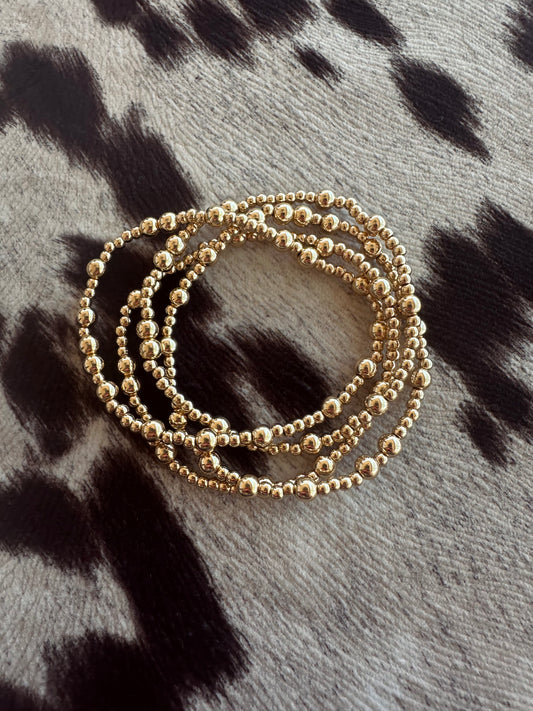 Golden Bracelet Set