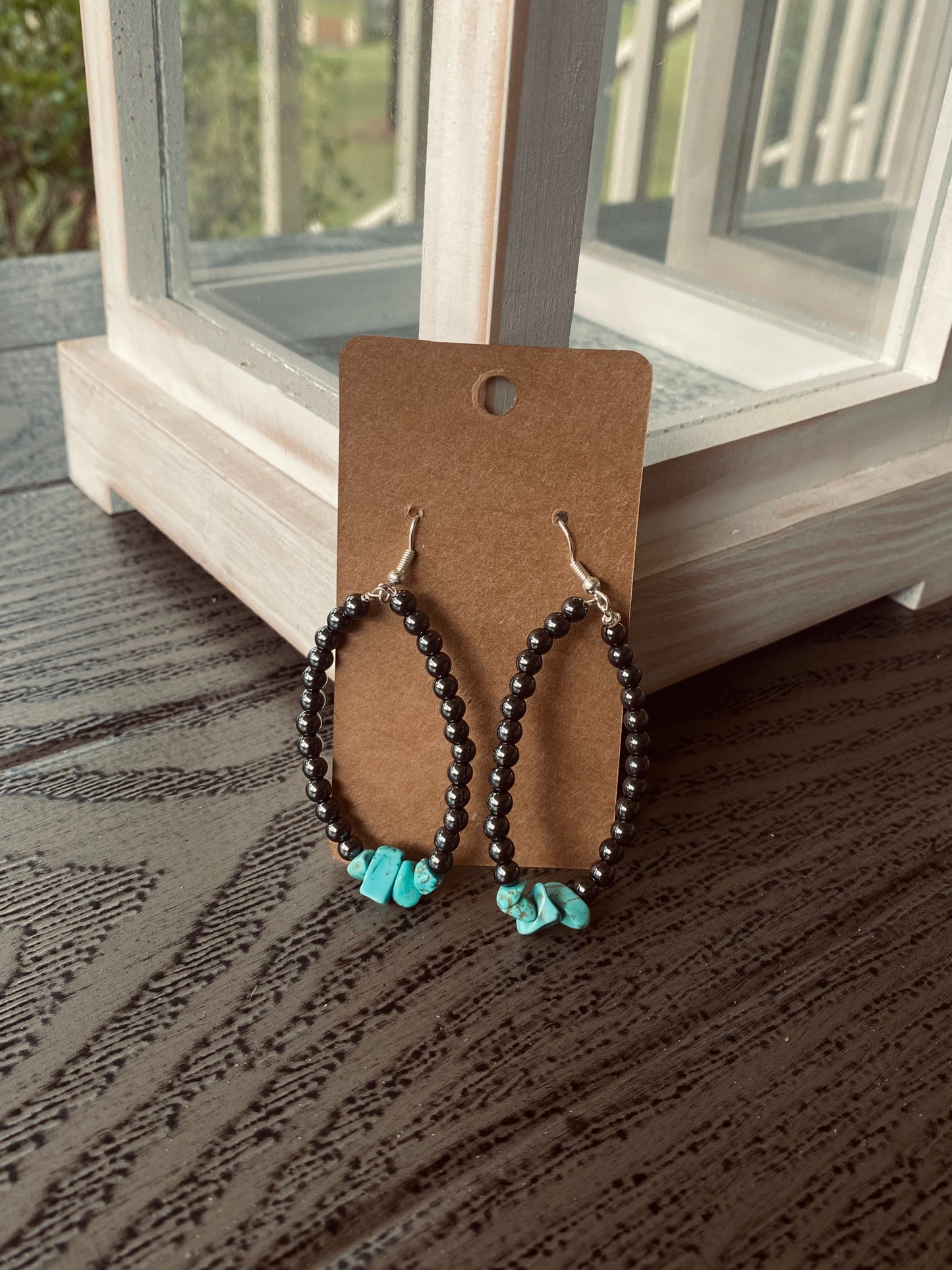 Faux Navajo & Turquoise Earrings