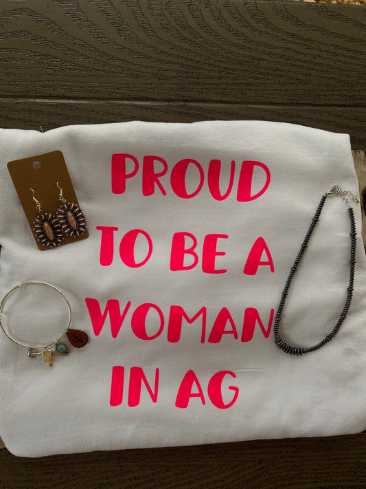 Proud To Be A Woman in Ag Crewneck